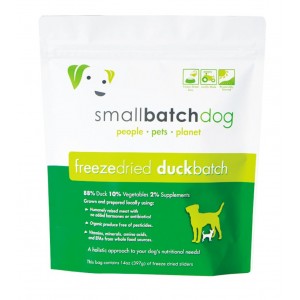 Small Batch Freeze Dried Duck Sliders Dog Food 14oz